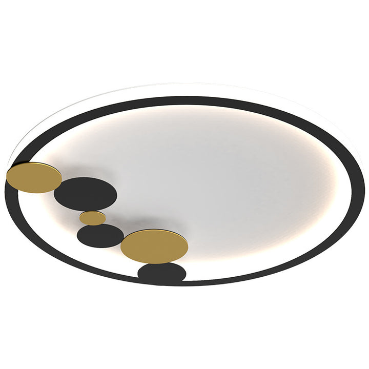 Modern Minimalist Round Iron Acrylic LED Flush Mount Ceiling Light For Living Room