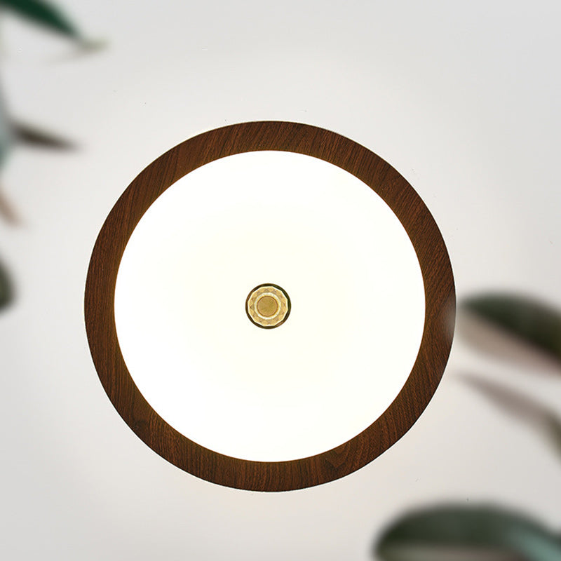 Traditionelle französische Eisen-Faux-Holzmaserung-Acryl-Kronenleuchte LED Pendelleuchte für Wohnzimmer 