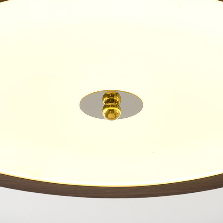 Traditionelle französische Eisen-Faux-Holzmaserung-Acryl-Kronenleuchte LED Pendelleuchte für Wohnzimmer 