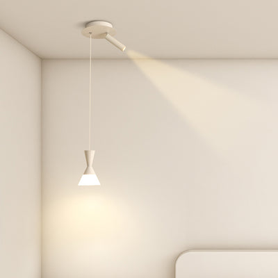 Moderne Mid-Century Eisen Aluminium Horn Schirm LED Pendelleuchte Spotlight für Wohnzimmer 