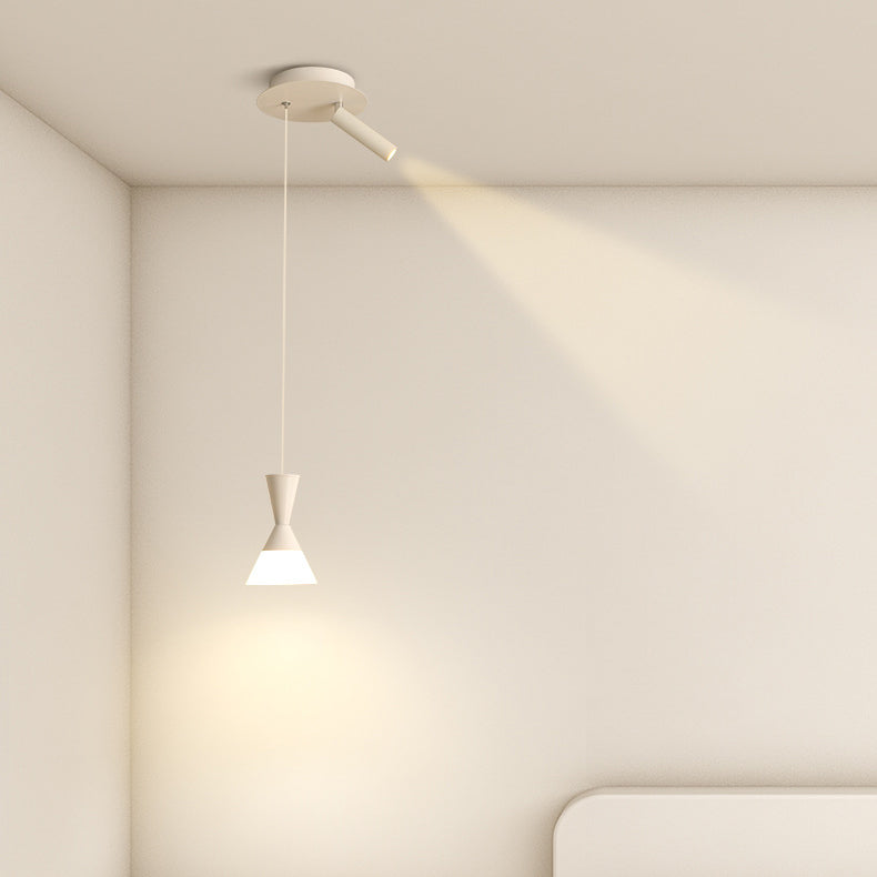 Moderne Mid-Century Eisen Aluminium Horn Schirm LED Pendelleuchte Spotlight für Wohnzimmer 