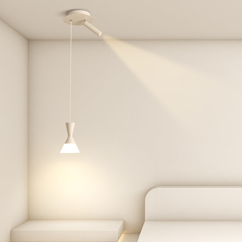 Moderne Mid-Century Eisen Aluminium Horn Schirm LED Pendelleuchte Spotlight für Wohnzimmer 