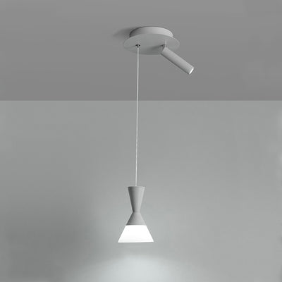 Moderne Mid-Century Eisen Aluminium Horn Schirm LED Pendelleuchte Spotlight für Wohnzimmer 