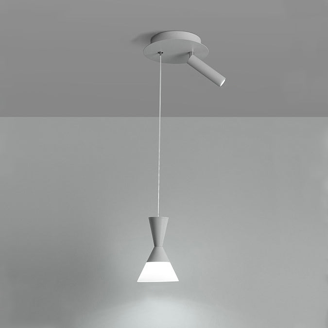 Moderne Mid-Century Eisen Aluminium Horn Schirm LED Pendelleuchte Spotlight für Wohnzimmer 