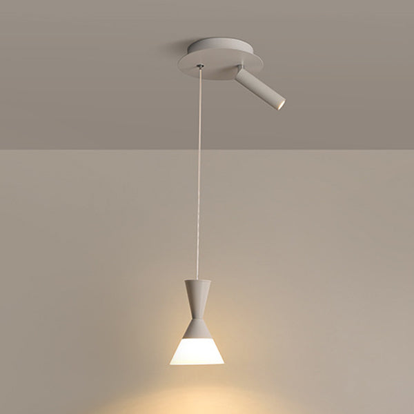 Moderne Mid-Century Eisen Aluminium Horn Schirm LED Pendelleuchte Spotlight für Wohnzimmer 