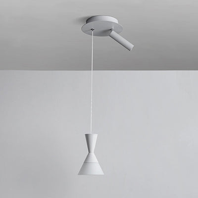 Moderne Mid-Century Eisen Aluminium Horn Schirm LED Pendelleuchte Spotlight für Wohnzimmer 
