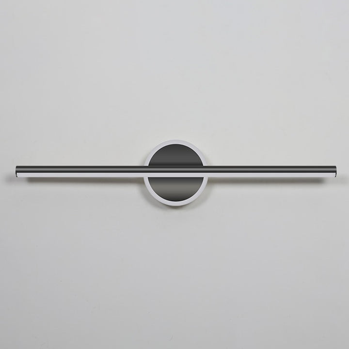 Contemporary Simplicity Geometric Long Strip Iron Aluminum LED Mirror Front Wall Sconce Lamp For Bedroom