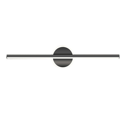 Lámpara de pared frontal de espejo LED de tira larga geométrica de hierro y aluminio de simplicidad contemporánea para dormitorio 