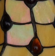 Traditionelle Tiffany-Buntglas-Tulpen-Schirm Eisen 1-Licht Pendelleuchte für Wohnzimmer 