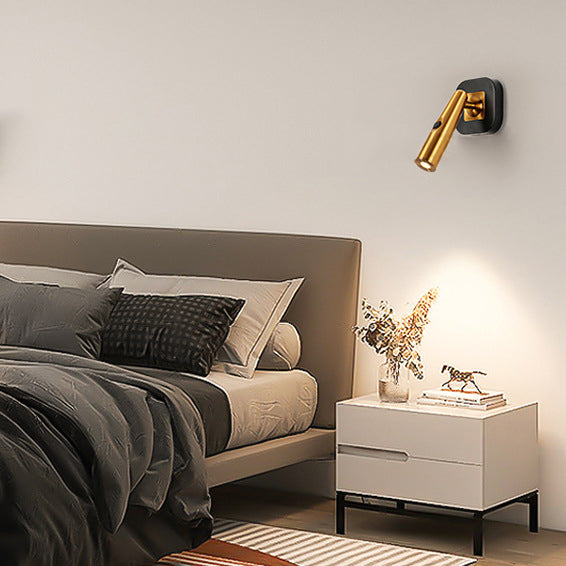 Applique murale LED réglable en aluminium brossé colonial traditionnel pour lampe de lecture pour chambre 