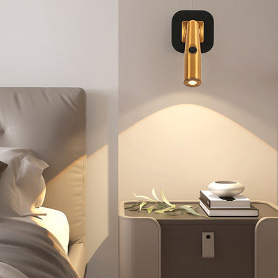 Lámpara de lectura de pared LED ajustable de aluminio cepillado colonial tradicional para dormitorio 