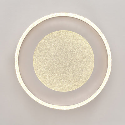 Contemporary Luxury Iron Aluminum Round Shade LED Flush Mount Ceiling Light For Living Room