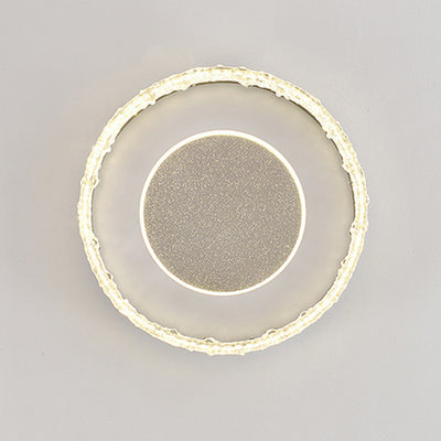 Contemporary Luxury Iron Aluminum Round Shade LED Flush Mount Ceiling Light For Living Room