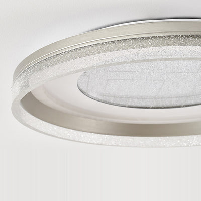 Contemporary Luxury Iron Aluminum Round Shade LED Flush Mount Ceiling Light For Living Room