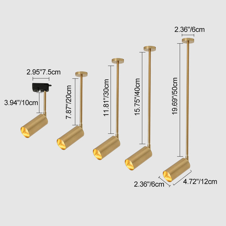 Suspension LED moderne minimaliste avec abat-jour en cylindre de fer et longue tige pour salon 