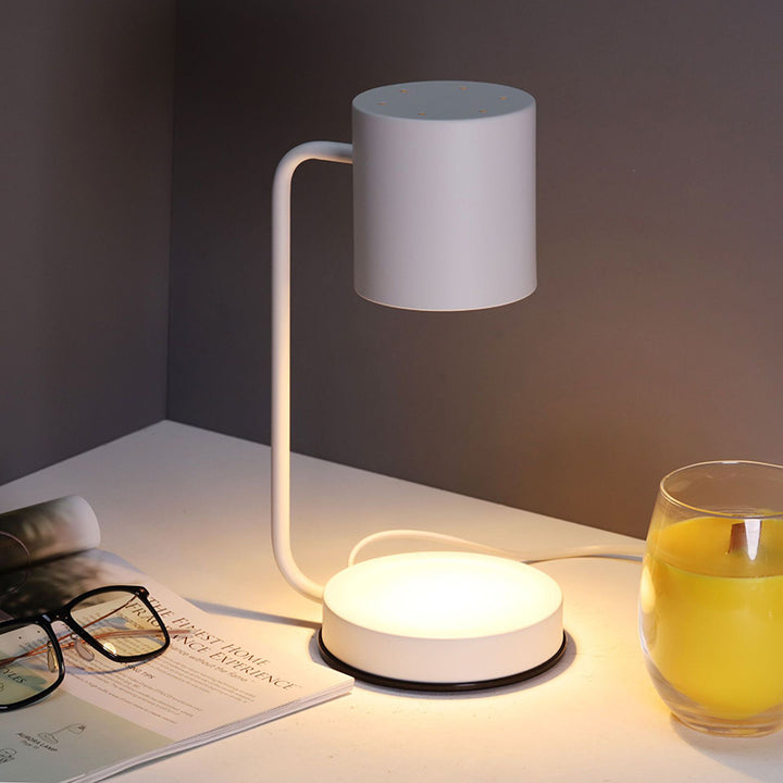 Moderner minimalistischer Eisen-Zylinder 1-Licht Schmelzwachs Tischlampe für das Schlafzimmer 