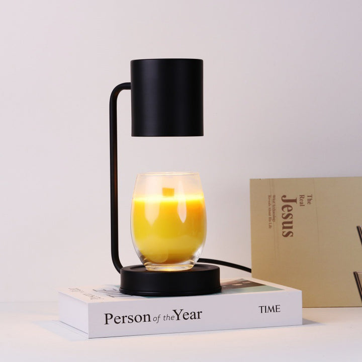 Moderner minimalistischer Eisen-Zylinder 1-Licht Schmelzwachs Tischlampe für das Schlafzimmer 