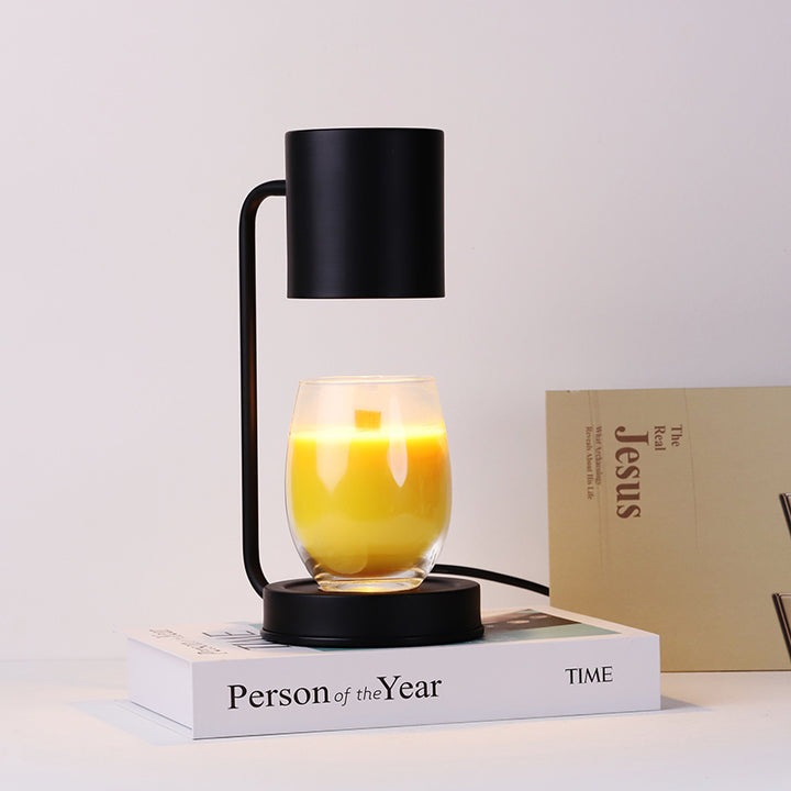 Moderner minimalistischer Eisen-Zylinder 1-Licht Schmelzwachs Tischlampe für das Schlafzimmer 