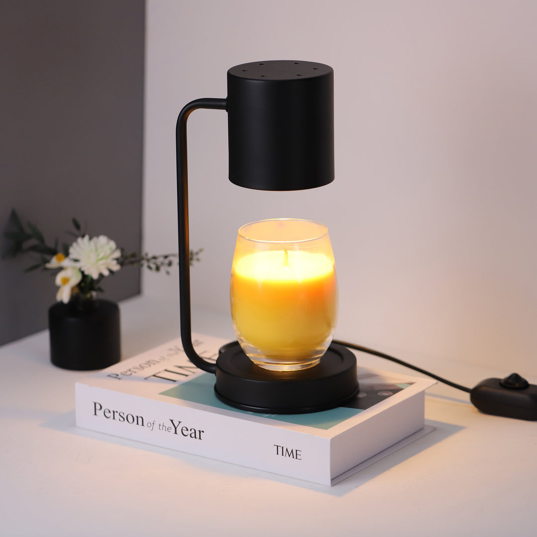 Moderner minimalistischer Eisen-Zylinder 1-Licht Schmelzwachs Tischlampe für das Schlafzimmer 