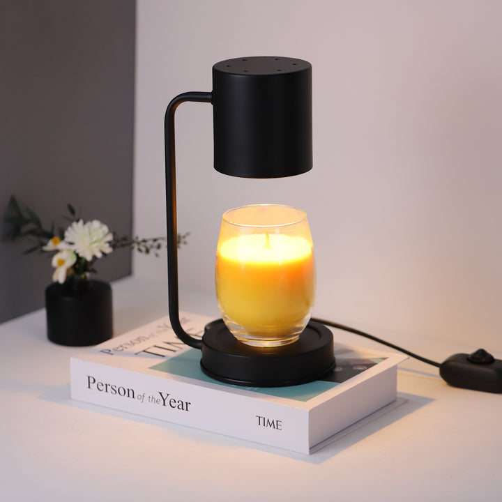 Moderner minimalistischer Eisen-Zylinder 1-Licht Schmelzwachs Tischlampe für das Schlafzimmer 
