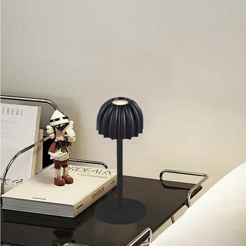 Lampe de table LED USB en forme de parapluie scandinave contemporaine pour chambre à coucher 