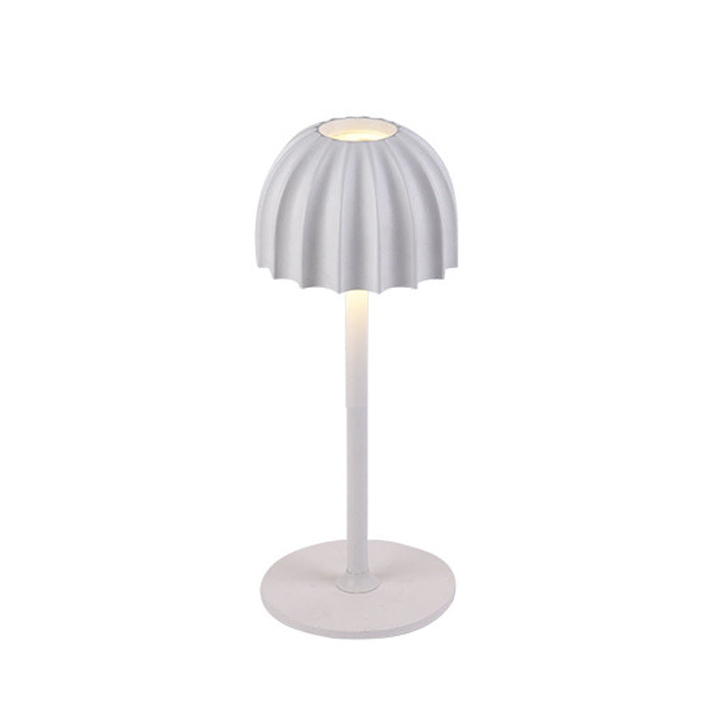 Lampe de table LED USB en forme de parapluie scandinave contemporaine pour chambre à coucher 