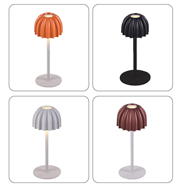 Lampe de table LED USB en forme de parapluie scandinave contemporaine pour chambre à coucher 