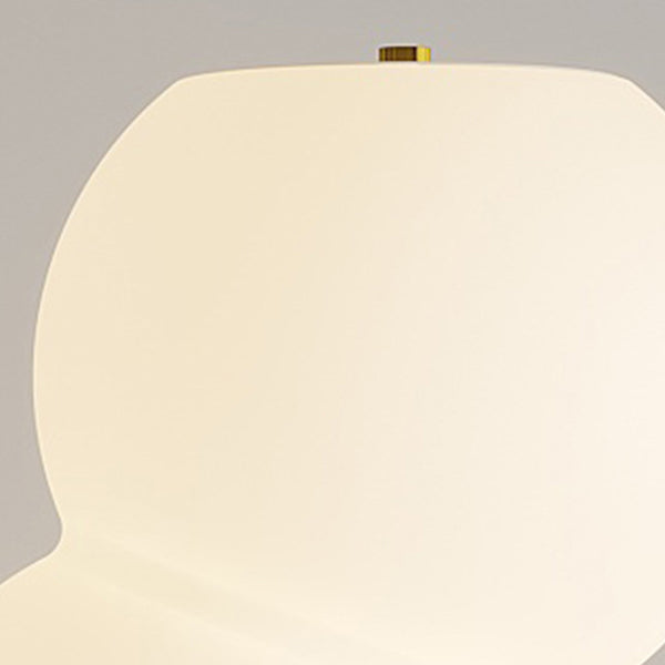 Zeitgenössische Einfachheit PE Ball Spieß Marmor Basis LED Stehende Stehlampe Für Schlafzimmer 