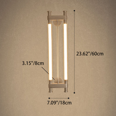 Modern Transitional Dual Aluminum Long Strip Acrylic LED Wall Sconce Lamp For Living Room