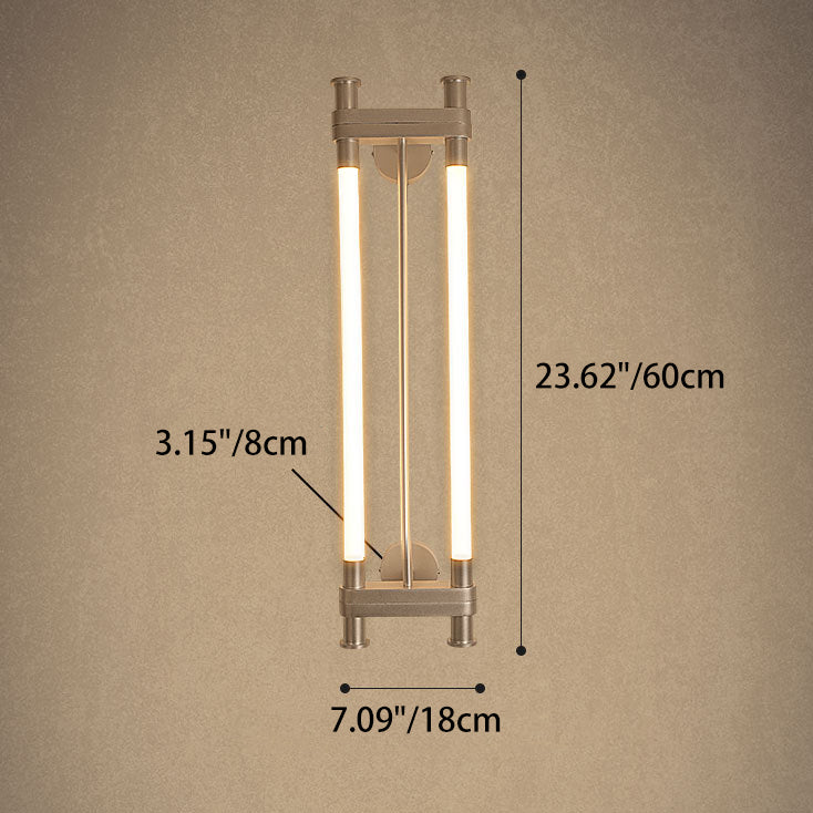 Modern Transitional Dual Aluminum Long Strip Acrylic LED Wall Sconce Lamp For Living Room