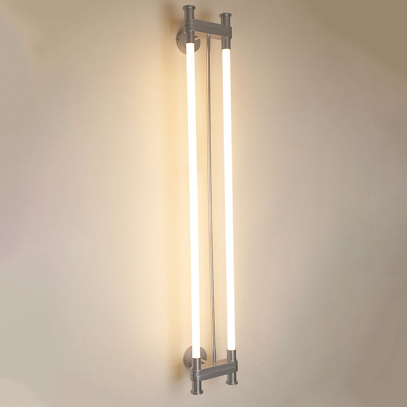 Modern Transitional Dual Aluminum Long Strip Acrylic LED Wall Sconce Lamp For Living Room