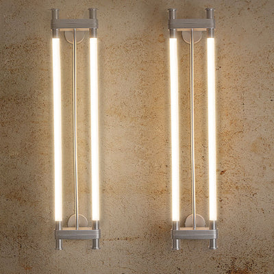 Modern Transitional Dual Aluminum Long Strip Acrylic LED Wall Sconce Lamp For Living Room