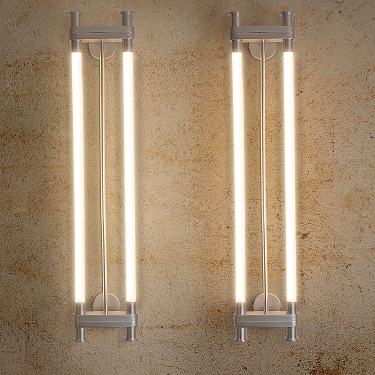 Modern Transitional Dual Aluminum Long Strip Acrylic LED Wall Sconce Lamp For Living Room