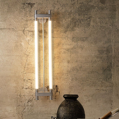 Modern Transitional Dual Aluminum Long Strip Acrylic LED Wall Sconce Lamp For Living Room