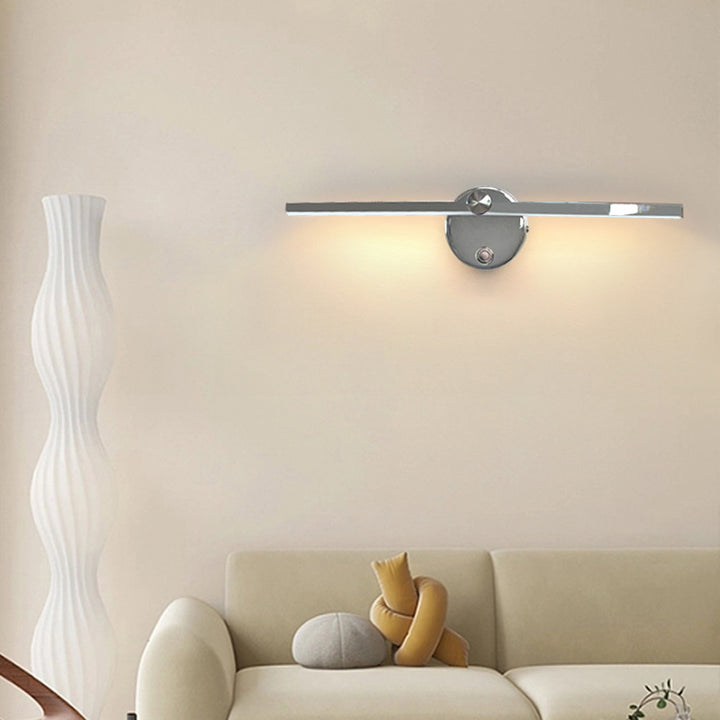 Moderne minimalistische Aluminium-Langstreifen-drehbare LED-Wandleuchte für das Schlafzimmer 
