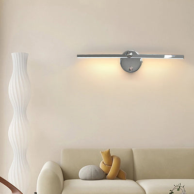 Moderne minimalistische Aluminium-Langstreifen-drehbare LED-Wandleuchte für das Schlafzimmer 