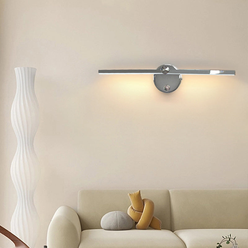 Moderne minimalistische Aluminium-Langstreifen-drehbare LED-Wandleuchte für das Schlafzimmer 