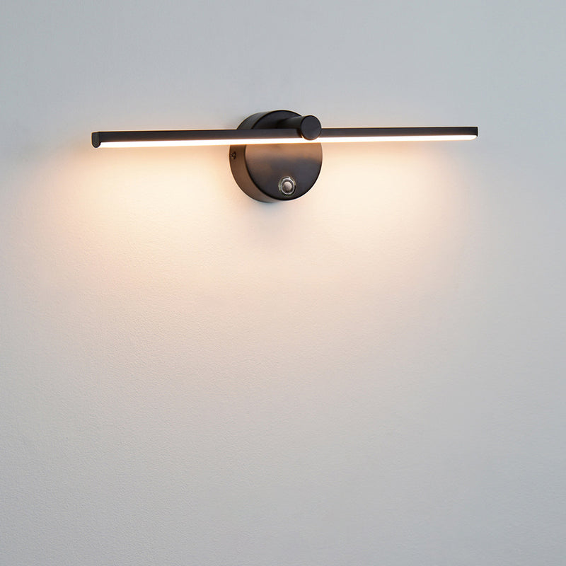 Moderne minimalistische Aluminium-Langstreifen-drehbare LED-Wandleuchte für das Schlafzimmer 