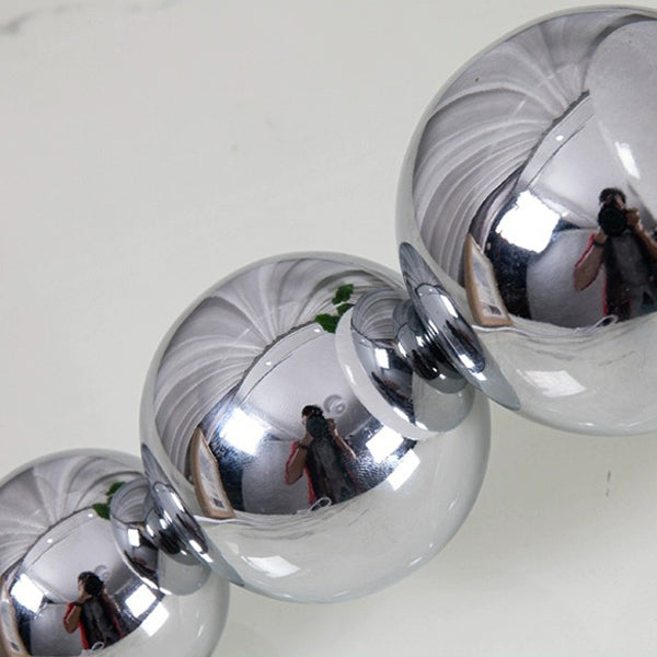 Abat-jour rond en verre de fer nordique contemporain 1-lumière suspension pour salon 