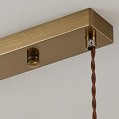 Moderne Mid-Century Massivholz Glas Kugelschirm 1/3-Licht Kronleuchter Insellicht für Wohnzimmer 