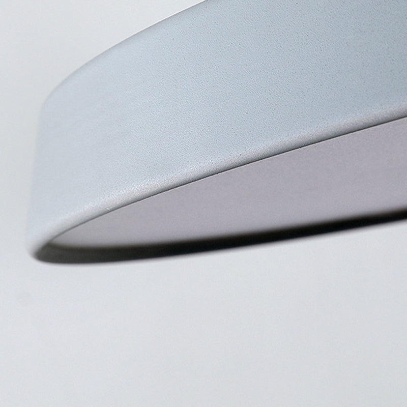 Moderne Mid-Century Geometrische Kreis Hardware Acryl LED Semi-Flush Mount Deckenleuchte für Schlafzimmer 