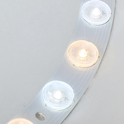 Moderne Mid-Century Geometrische Kreis Hardware Acryl LED Semi-Flush Mount Deckenleuchte für Schlafzimmer 