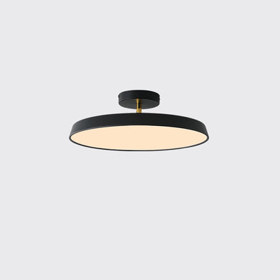 Moderne Mid-Century Geometrische Kreis Hardware Acryl LED Semi-Flush Mount Deckenleuchte für Schlafzimmer 