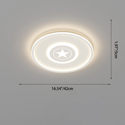 Luz de techo LED empotrada redonda de hierro acrílico minimalista moderna para dormitorio 