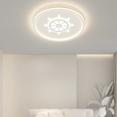 Luz de techo LED empotrada redonda de hierro acrílico minimalista moderna para dormitorio 