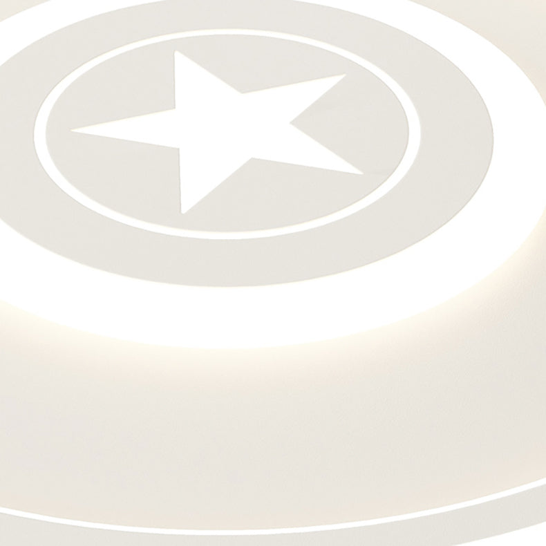 Luz de techo LED empotrada redonda de hierro acrílico minimalista moderna para dormitorio 