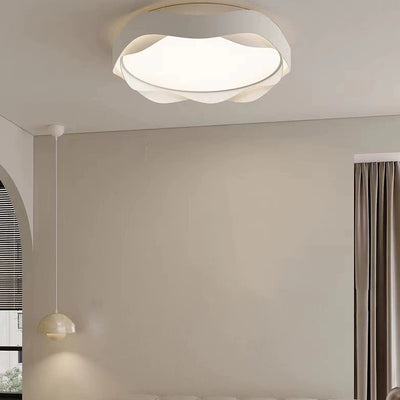 Luz de techo empotrada LED de hierro acrílico redonda minimalista moderna para dormitorio 