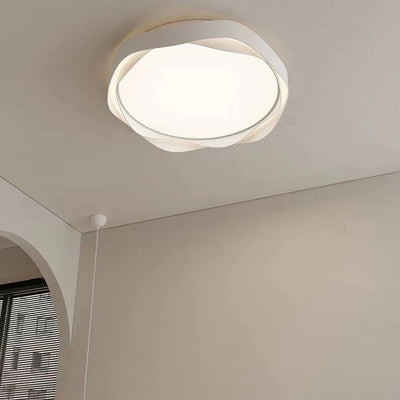 Luz de techo empotrada LED de hierro acrílico redonda minimalista moderna para dormitorio 