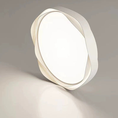 Luz de techo empotrada LED de hierro acrílico redonda minimalista moderna para dormitorio 