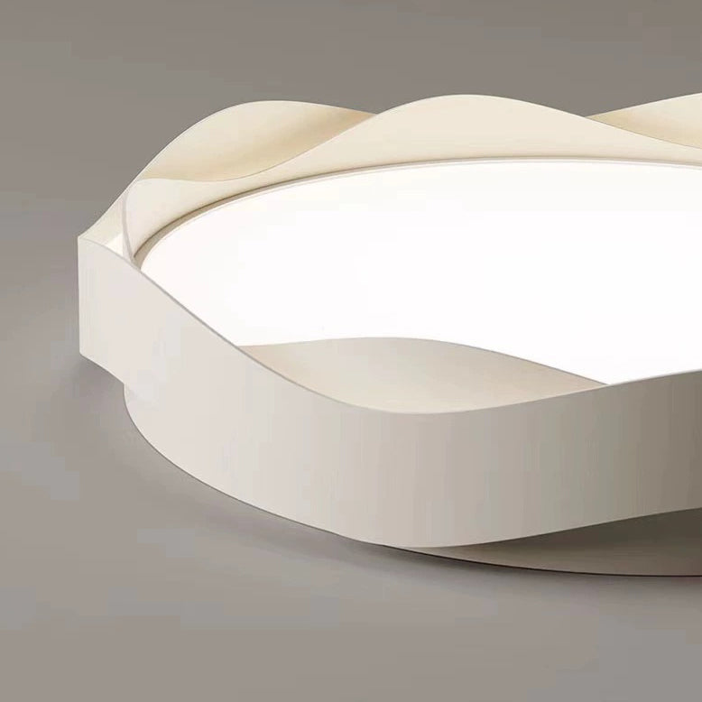 Luz de techo empotrada LED de hierro acrílico redonda minimalista moderna para dormitorio 